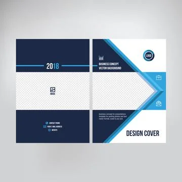 Cover design for product presentation, creative layout of booklet cover, cata 스톡 일러스트