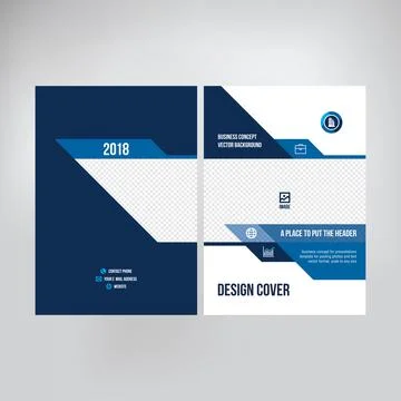 Cover design for product presentation, creative layout of booklet cover, cata Stock Illustration