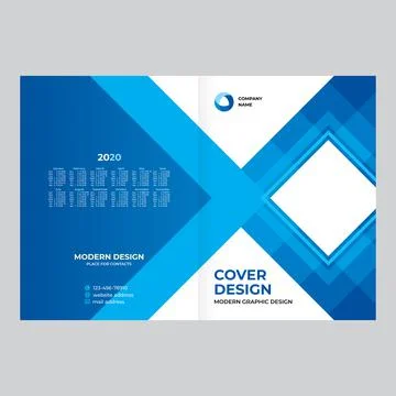 Cover design for product presentation, creative layout of booklet cover, cata Stockillustratie