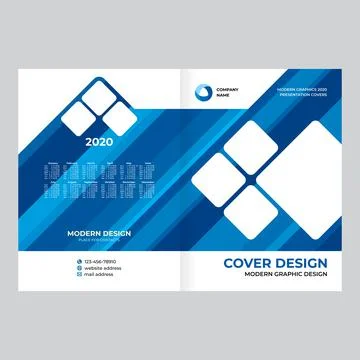 Cover design for product presentation, creative layout of booklet cover, cata Stock Illustration