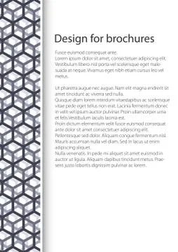 Cover Design with Seamless Pattern 스톡 일러스트