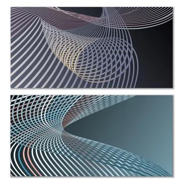 Cover design. Set of design templates. Creative backgrounds with abstract gra Stock Illustration