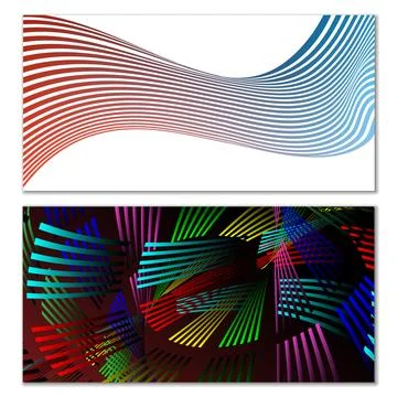 Cover design. Set of design templates. Creative backgrounds with abstract gra Illustration