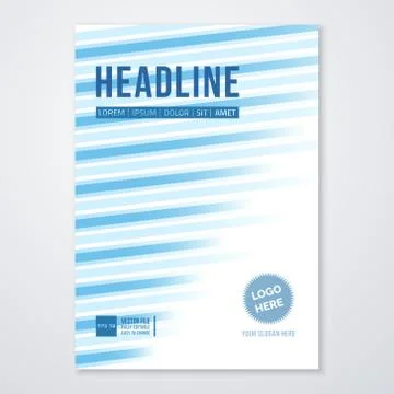 Cover Design Template in A4 size Stock Illustration