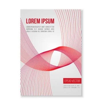 Cover Design Template in A4 size Stock Illustration