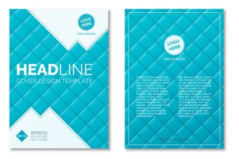 Cover Design Template in A4 size Stock Illustration
