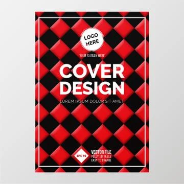 Cover Design Template in A4 size Stock Illustration