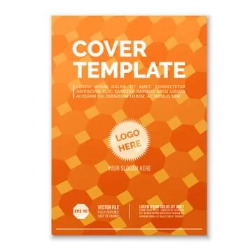 Cover Design Template in A4 size Stock Illustration