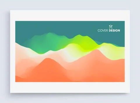 Cover design template. Abstract background with dynamic effect. Illustrazione stock