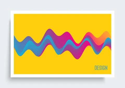 Cover design template. Abstract background with dynamic effect. Stock Illustration