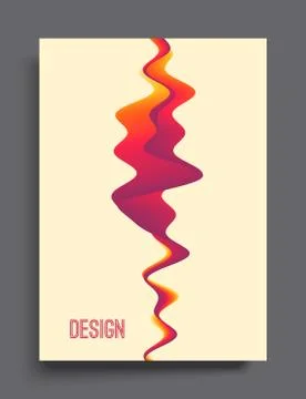 Cover design template. Abstract background with dynamic effect. Motion vector Stock Illustration