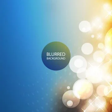 Cover Design Template with Abstract Blurred Colorful Background Stock Illustration