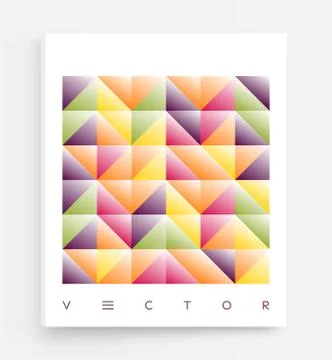 Cover design template. Abstract geometric design. Pattern can be used as a te Stock Illustration