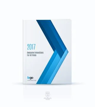 Cover design template with arrow in material style イラスト素材