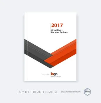 Cover design template with arrow in material style イラスト素材