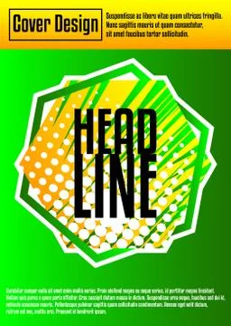 Cover design template with comic book elements, abstract comics background, m Stockillustratie