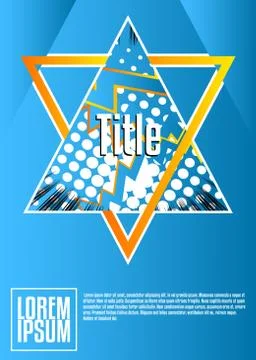 Cover design template with comic book elements, abstract comics background, m Stockillustratie