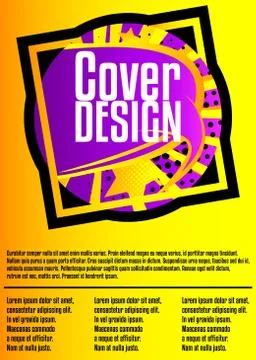 Cover design template with comic book elements, abstract comics background, m Stockillustratie