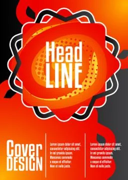 Cover design template with comic book elements, abstract comics background, m Stock Illustration