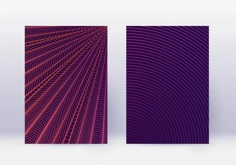 Cover design template set. Abstract lines modern b 스톡 일러스트