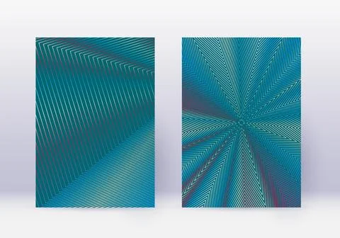 Cover design template set. Abstract lines modern b 스톡 일러스트