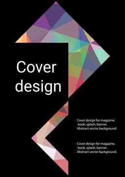 Cover design. Unusual abstract background for magazine, book, splash, banner  Stockillustratie