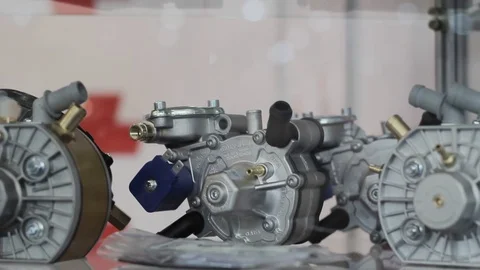 The cover of the generator at the close-up show Stock Footage 91247664