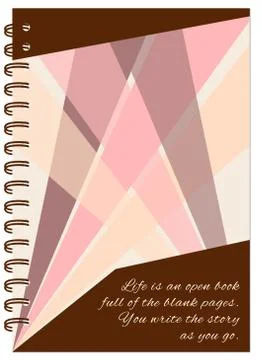 Cover geometric design of the notebook Stock Illustration