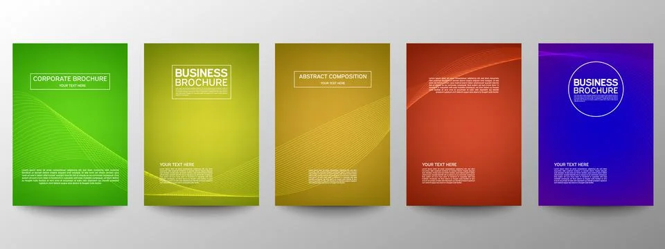 Cover geometric minimal. Set. Vector abstract line pattern for poster design. 스톡 일러스트