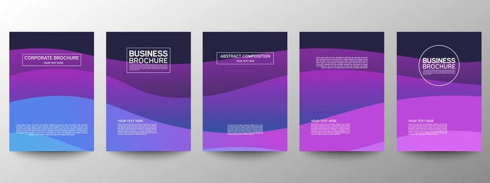 Cover geometric minimal. Set. Vector abstract line pattern for poster design. Stock Illustration