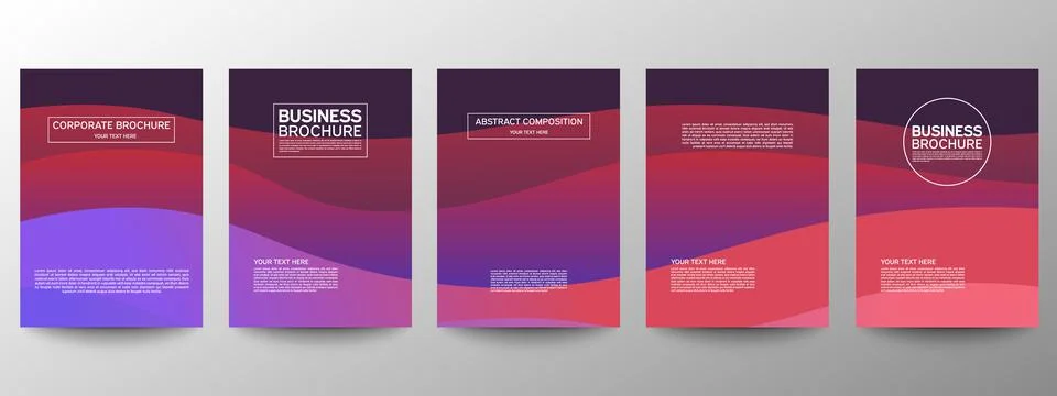 Cover geometric minimal. Set. Vector abstract line pattern for poster design. Stock Illustration