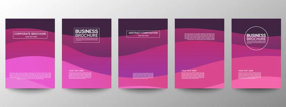 Cover geometric minimal. Set. Vector abstract line pattern for poster design. Stock Illustration