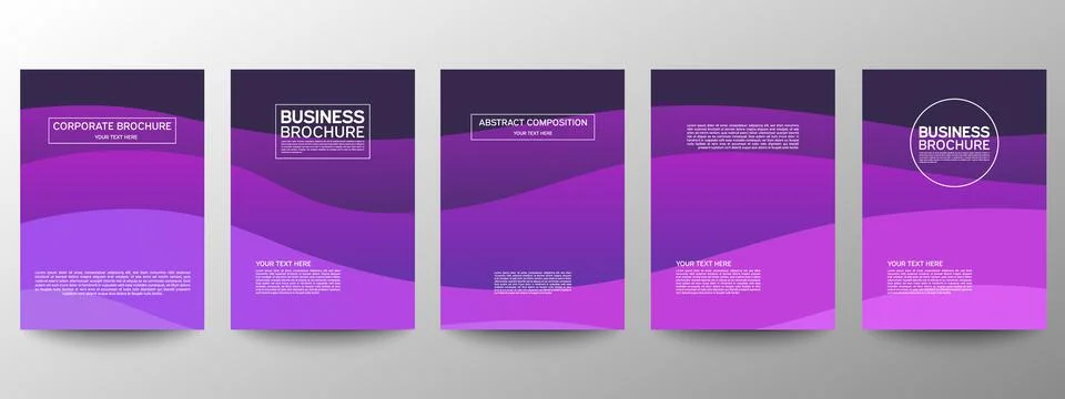 Cover geometric minimal. Set. Vector abstract line pattern for poster design. Stock Illustration