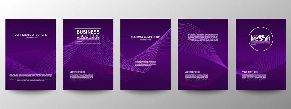 Cover geometric minimal. Set. Vector abstract line pattern for poster design. 스톡 일러스트