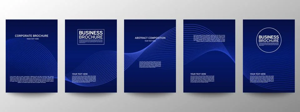 Cover geometric minimal. Set. Vector abstract line pattern for poster design. 스톡 일러스트