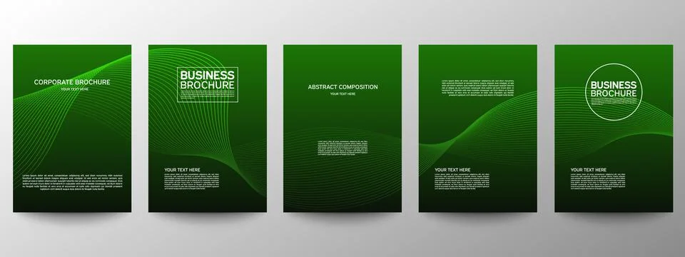 Cover geometric minimal. Set. Vector abstract line pattern for poster design. Stockillustratie