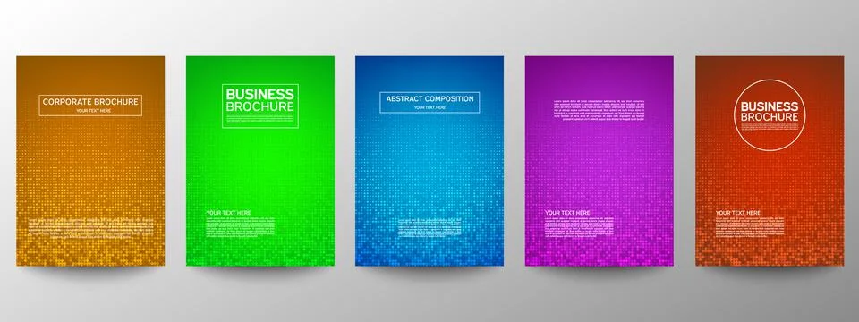 Cover geometric minimal. Set. Vector abstract line pattern for poster design. Stock Illustration