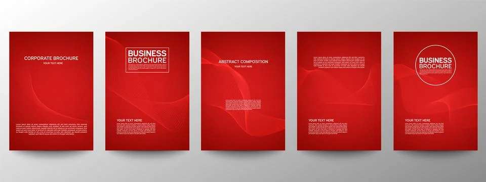 Cover geometric minimal. Set. Vector abstract line pattern for poster design. Illustrazione stock