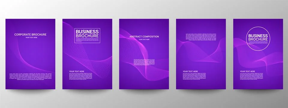 Cover geometric minimal. Set. Vector abstract line pattern for poster design. 스톡 일러스트