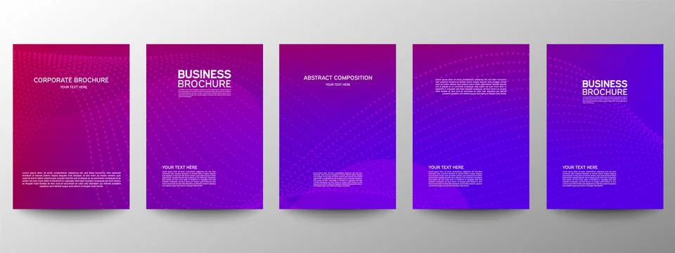 Cover geometric minimal. Set. Vector abstract line pattern for poster design. Illustrazione stock