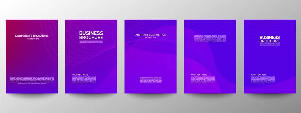 Cover geometric minimal. Set. Vector abstract line pattern for poster design. Stock Illustration