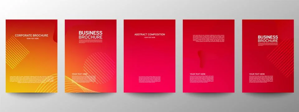 Cover geometric minimal. Set. Vector abstract line pattern for poster design. Illustrazione stock