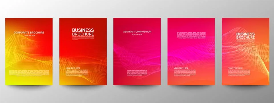 Cover geometric minimal. Set. Vector abstract line pattern for poster design. イラスト素材