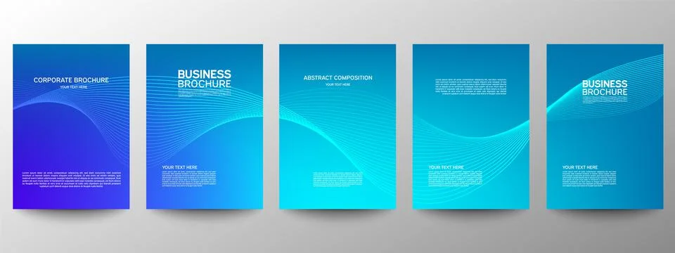 Cover geometric minimal. Set. Vector abstract line pattern for poster design. イラスト素材