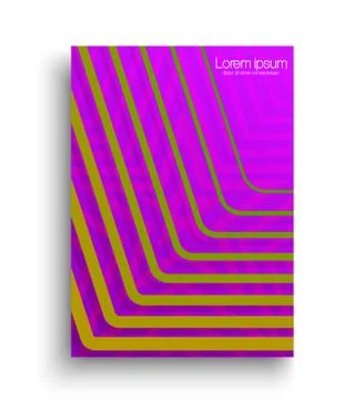 Cover with geometric pattern Stock Illustration