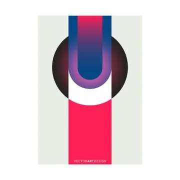 Cover with geometric pattern Stock Illustration