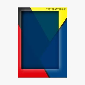 Cover with geometric pattern Stock Illustration