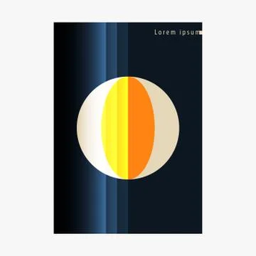 Cover with geometric pattern Stock Illustration