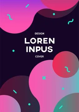 Cover with geometric pattern. Stock Illustration