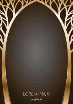 Cover of the gold tree Stock Illustration